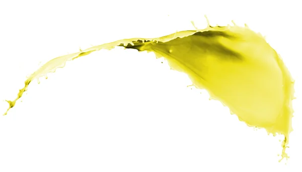 Éclaboussure de peinture jaune — Photo