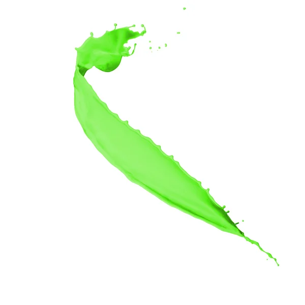 Zöld festék splash — Stock Fotó