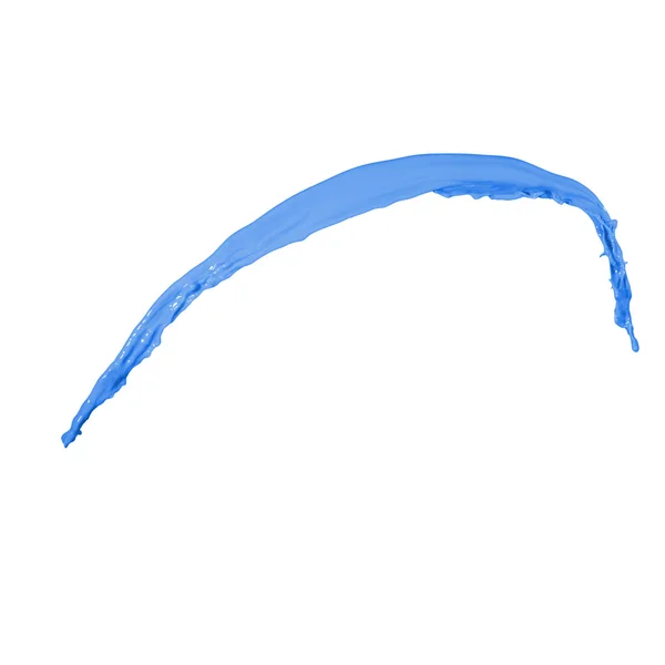 Blauwe verf splash — Stockfoto