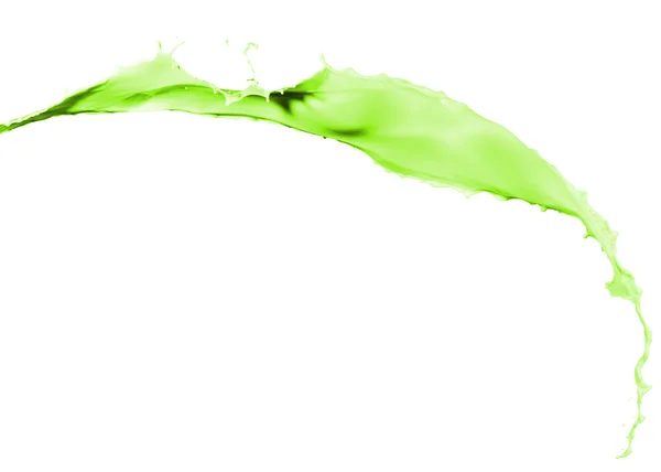 Groene verf splash — Stockfoto