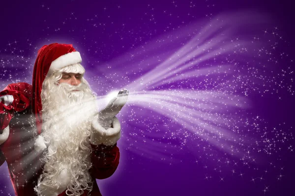 Santa Claus and the magic — Stock Photo, Image