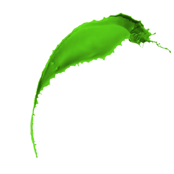 Yeşil boya splash — Stok fotoğraf