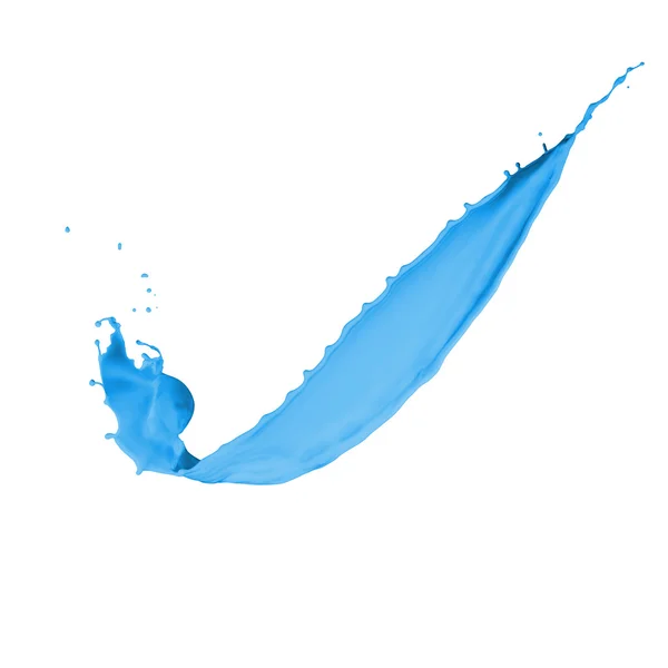 Mavi boya splash — Stok fotoğraf