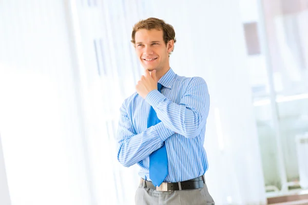 Retrato de un empresario en el cargo — Foto de Stock