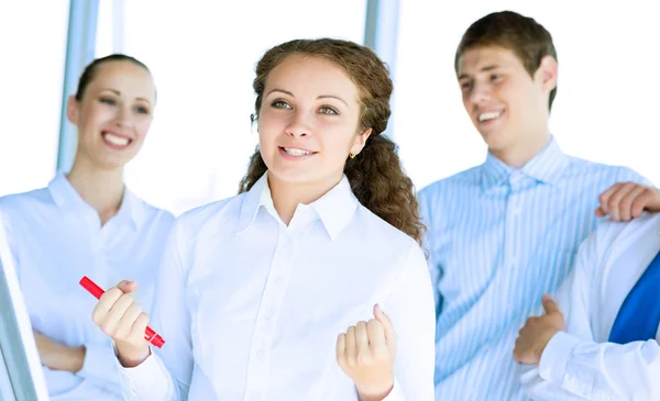 Mujer de negocios feliz — Foto de Stock