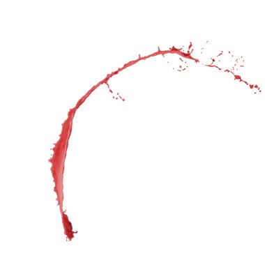 kırmızı boya splash