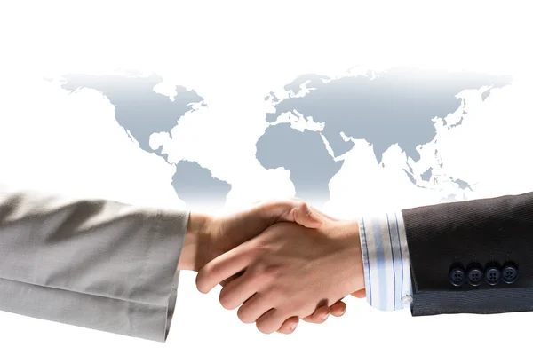 Two businessmen shaking hands — Stock Photo, Image