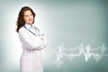 Genç bayan doktor.
