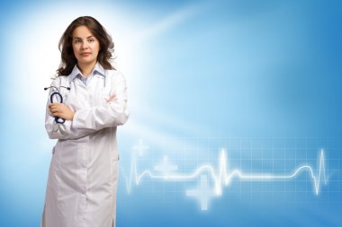 Genç bayan doktor.