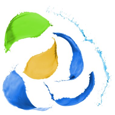 renkli boya sıçraması