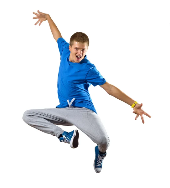 Jonge man danser — Stockfoto