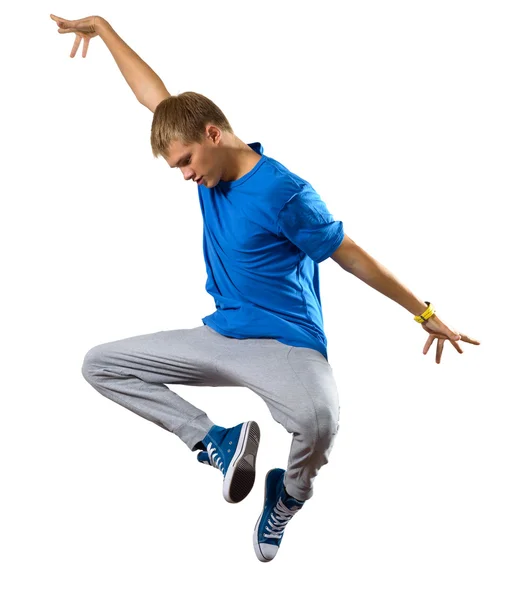 Jonge man danser — Stockfoto