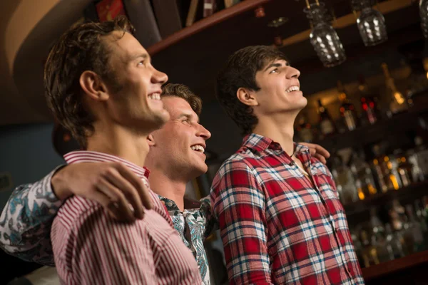 Portrait of the fans in the bar — Stock Photo, Image