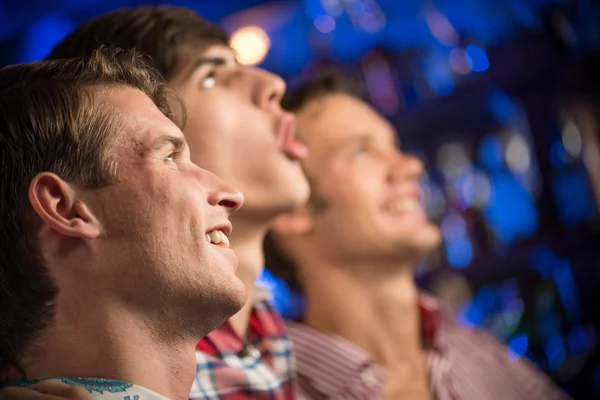 Portrait of the fans in the bar — Stock Photo, Image