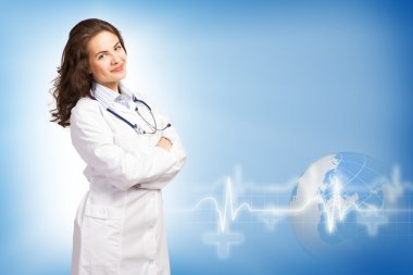 Genç bayan doktor.