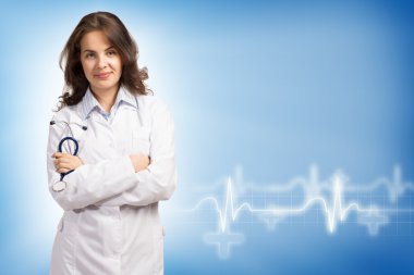 Genç bayan doktor.
