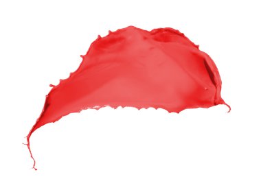 kırmızı boya splash