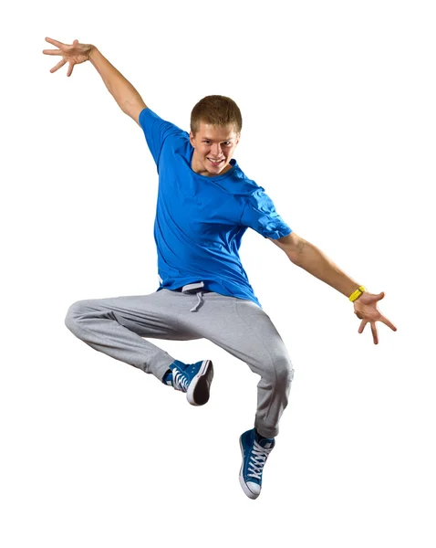 Jonge man danser — Stockfoto