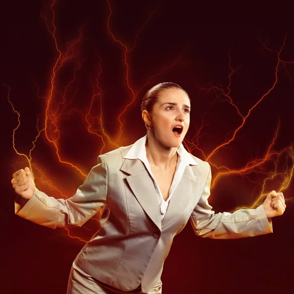 Furious woman — Stock Photo, Image