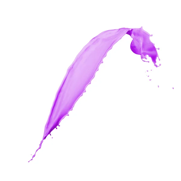 Lila festék splash — Stock Fotó