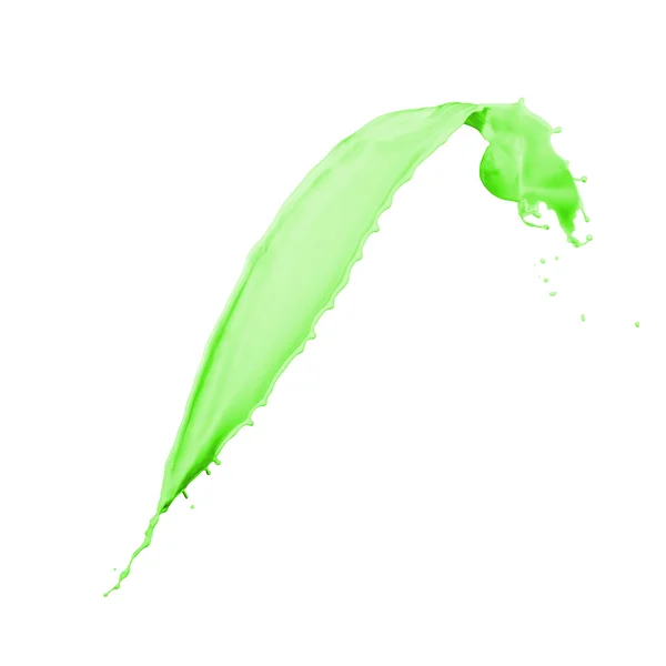 Groene verf splash — Stockfoto