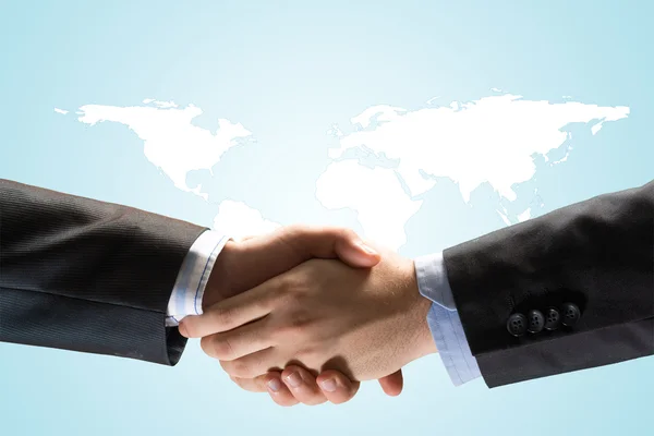 Two businessmen shaking hands — Stock Photo, Image