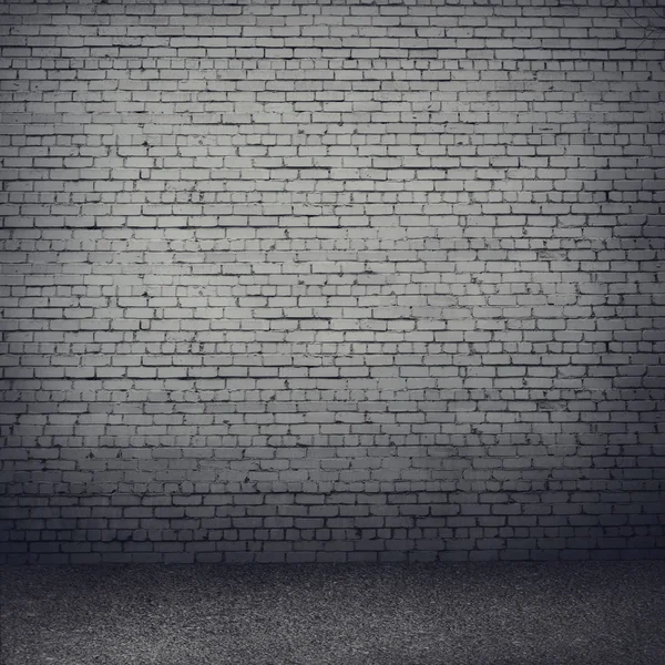 Mörkt rum med kala väggen — Stockfoto