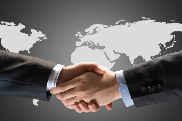 Two businessmen shaking hands — Stock Photo, Image