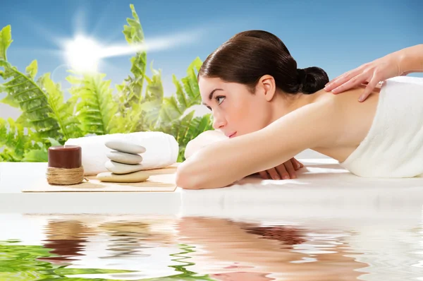 Beautiful spa woman — Stock Photo, Image