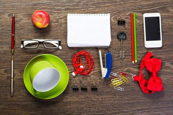Items laid on the table — Stock Photo, Image