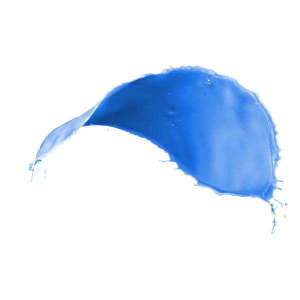 Mavi boya splash — Stok fotoğraf