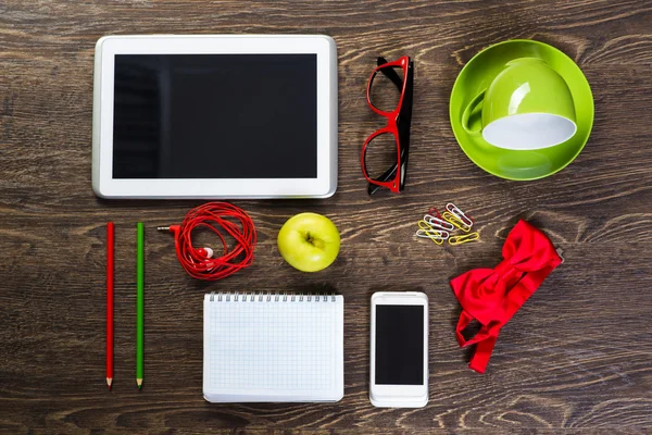 Items laid on the table — Stock Photo, Image