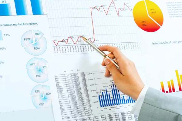 Financial charts — Stock Photo, Image