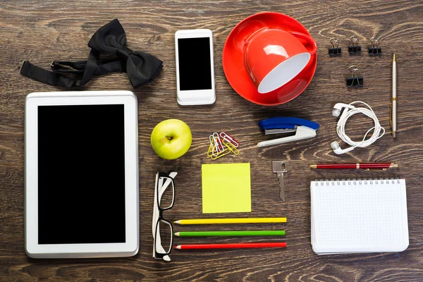 Items laid on the table — Stock Photo, Image