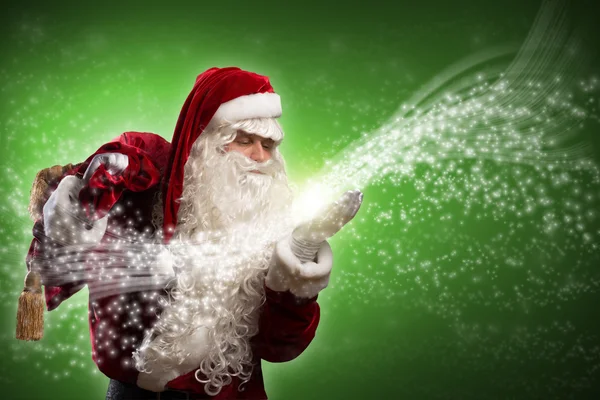 Santa Claus and the magic — Stock Photo, Image