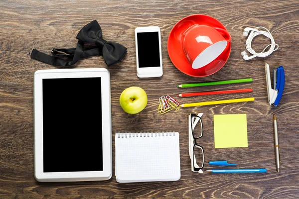 Items laid on the table — Stock Photo, Image