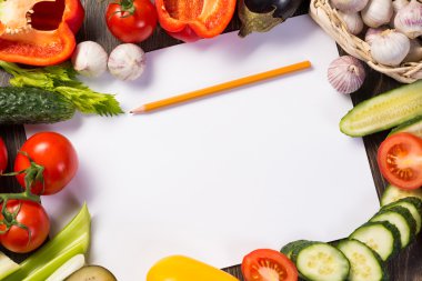 sebze kağıdın döşenir