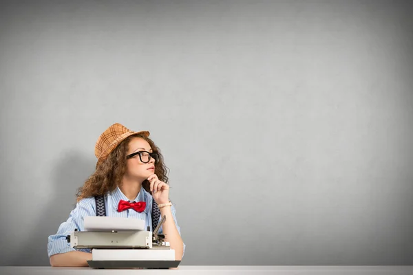 Vrouw schrijver — Stockfoto