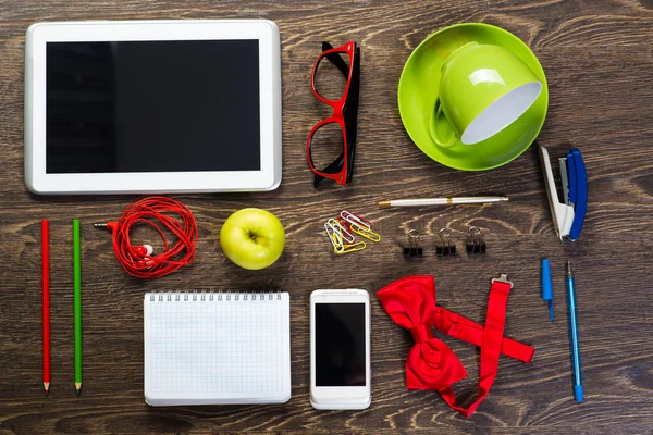 Items laid on the table, still life — Stock Photo, Image