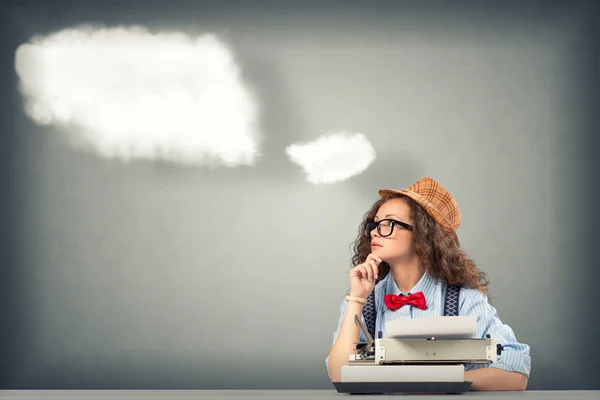 Vrouw schrijver — Stockfoto