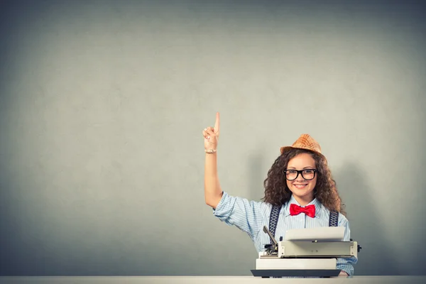 Vrouw schrijver — Stockfoto