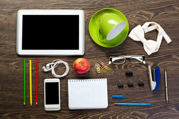 Items laid on the table, still life — Stock Photo, Image