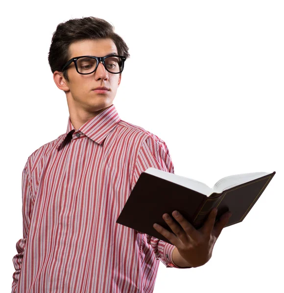 Joven leyendo un libro — Foto de Stock