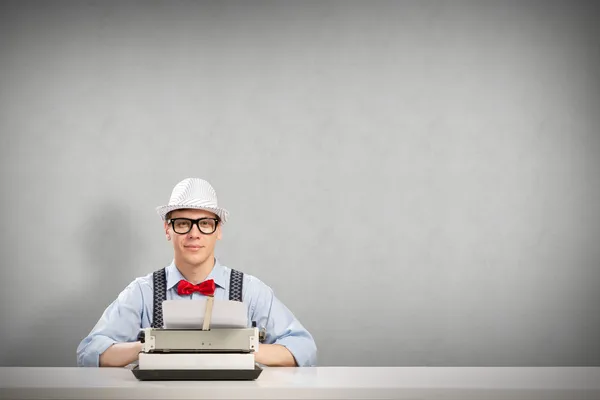 Young journalist — Stock Photo, Image