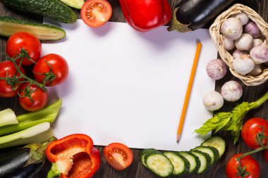 sebze kağıdın döşenir