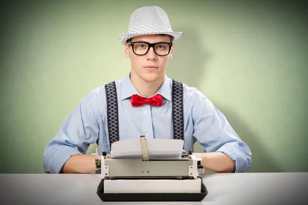 Young journalist — Stock Photo, Image