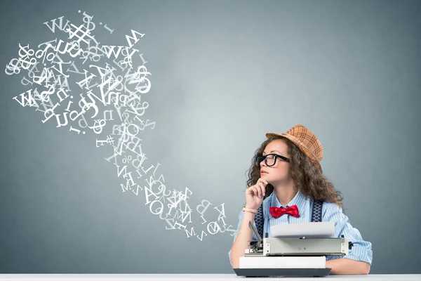 Vrouw schrijver — Stockfoto