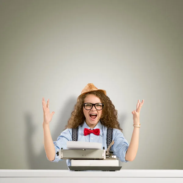 Vrouw schrijver — Stockfoto