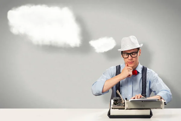 Young journalist — Stock Photo, Image