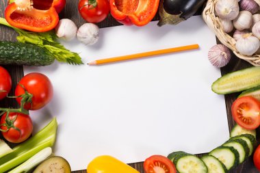 sebze kağıdın döşenir